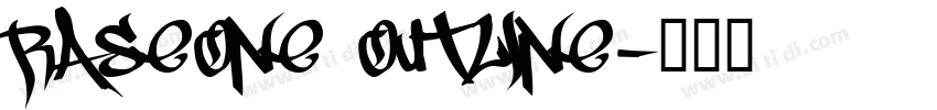 RaseOne Outline字体转换
